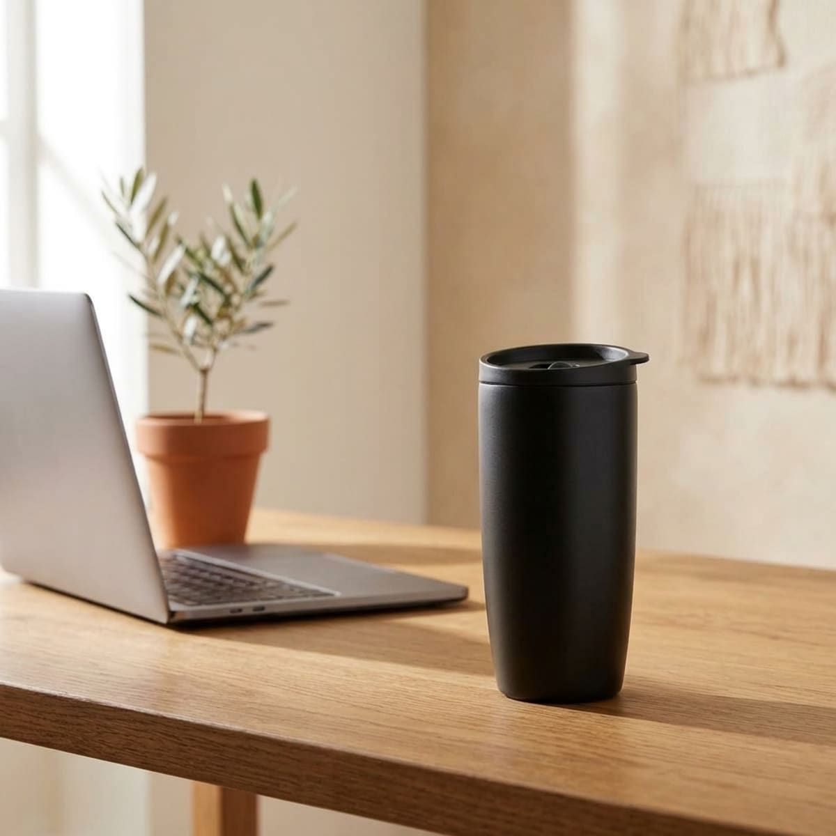 Tumbler Stainless Hitam Doff — foto 3